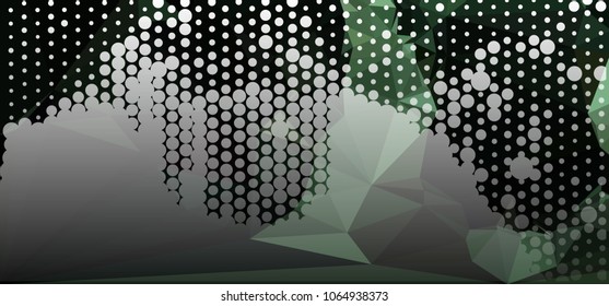 Abstract background with dots. Horizontal banner, texture, flyer, layout, postcard. Vector clip art