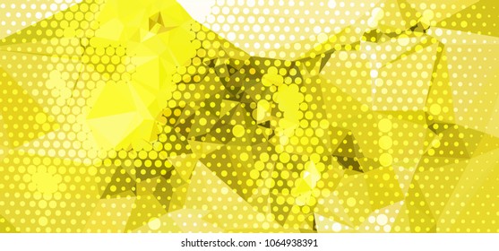 Abstract background with dots. Horizontal banner, texture, flyer, layout, postcard. Vector clip art