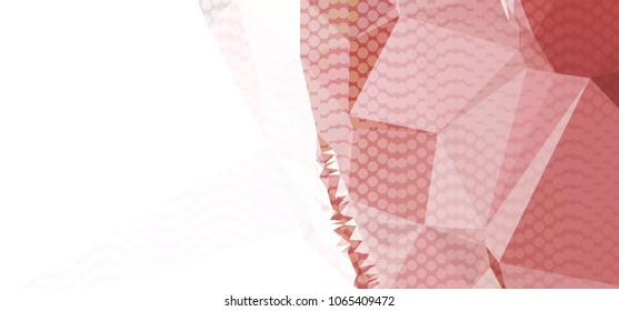 Abstract background with dots. Horizontal banner, texture, flyer, layout, postcard. Vector clip art