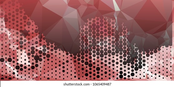Abstract background with dots. Horizontal banner, texture, flyer, layout, postcard. Vector clip art