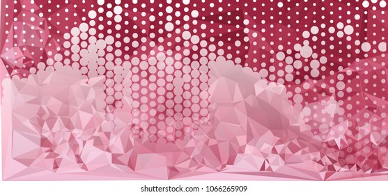 Abstract background with dots. Horizontal banner, texture, flyer, layout, postcard. Vector clip art