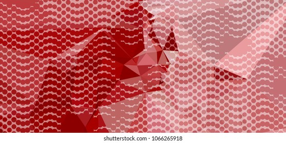 Abstract background with dots. Horizontal banner, texture, flyer, layout, postcard. Vector clip art
