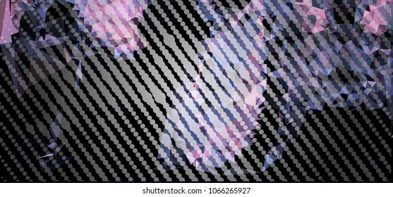 Abstract background with dots. Horizontal banner, texture, flyer, layout, postcard. Vector clip art