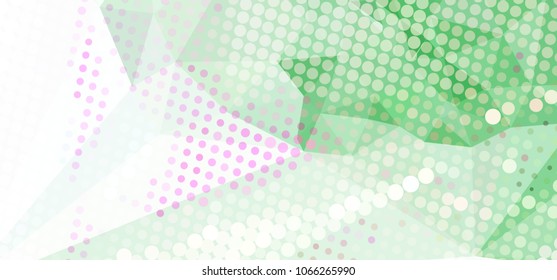 Abstract background with dots. Horizontal banner, texture, flyer, layout, postcard. Vector clip art