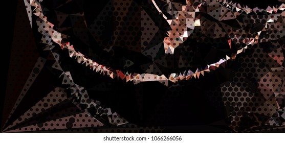 Abstract background with dots. Horizontal banner, texture, flyer, layout, postcard. Vector clip art