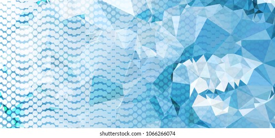 Abstract background with dots. Horizontal banner, texture, flyer, layout, postcard. Vector clip art