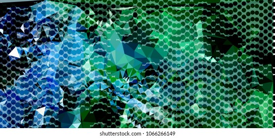Abstract background with dots. Horizontal banner, texture, flyer, layout, postcard. Vector clip art
