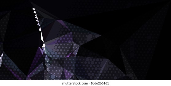 Abstract background with dots. Horizontal banner, texture, flyer, layout, postcard. Vector clip art
