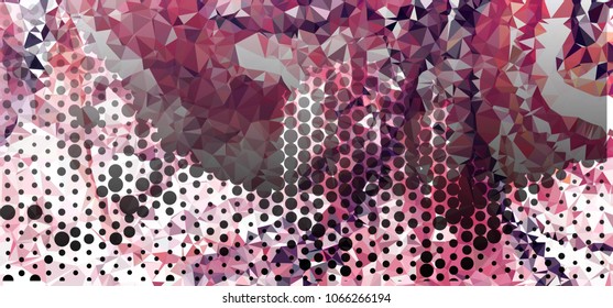 Abstract background with dots. Horizontal banner, texture, flyer, layout, postcard. Vector clip art