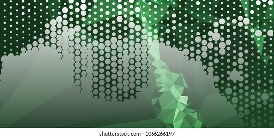 Abstract background with dots. Horizontal banner, texture, flyer, layout, postcard. Vector clip art