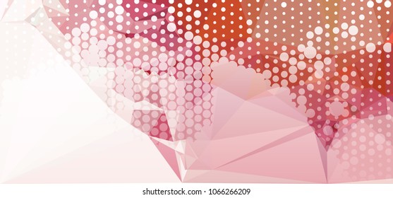 Abstract background with dots. Horizontal banner, texture, flyer, layout, postcard. Vector clip art