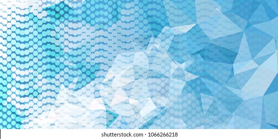 Abstract background with dots. Horizontal banner, texture, flyer, layout, postcard. Vector clip art