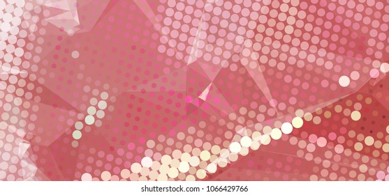 Abstract background with dots. Horizontal banner, texture, flyer, layout, postcard. Vector clip art
