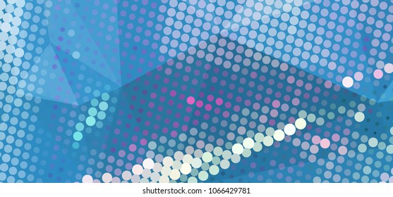 Abstract background with dots. Horizontal banner, texture, flyer, layout, postcard. Vector clip art