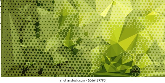 Abstract background with dots. Horizontal banner, texture, flyer, layout, postcard. Vector clip art