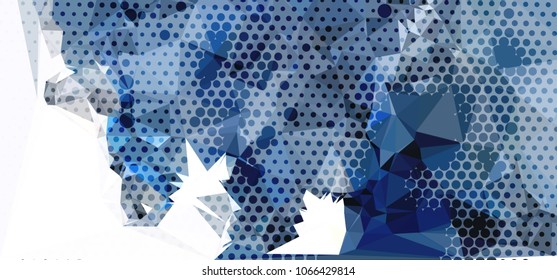 Abstract background with dots. Horizontal banner, texture, flyer, layout, postcard. Vector clip art