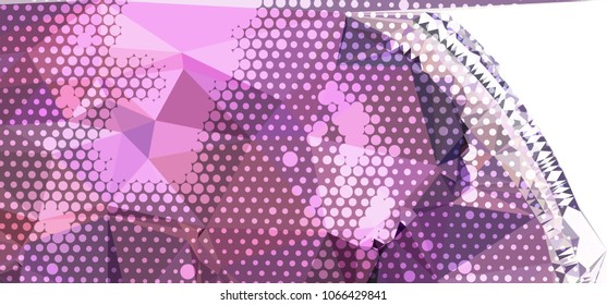 Abstract background with dots. Horizontal banner, texture, flyer, layout, postcard. Vector clip art