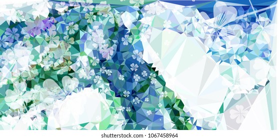 Abstract background with dots. Horizontal banner, texture, flyer, layout, postcard. Vector clip art