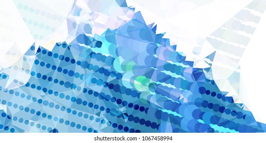 Abstract background with dots. Horizontal banner, texture, flyer, layout, postcard. Vector clip art