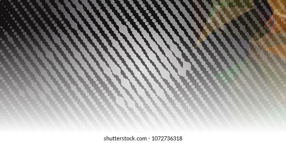 Abstract background with dots. Horizontal banner, texture, flyer, layout, postcard. Vector clip art