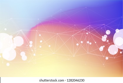 Abstract background with dots and lines Free Vector