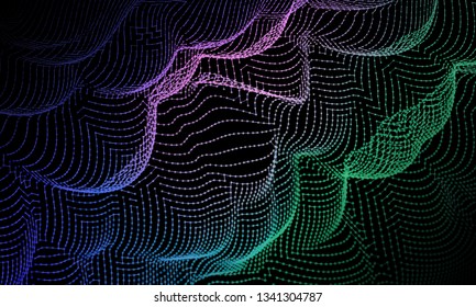 
Abstract background with dots on lines color. Abstract noise creative. Vector illustration.