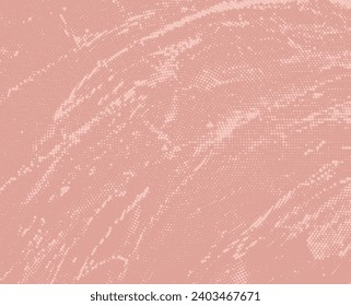 Abstract background with dots. Peach fuzz colour. Vector illustration 