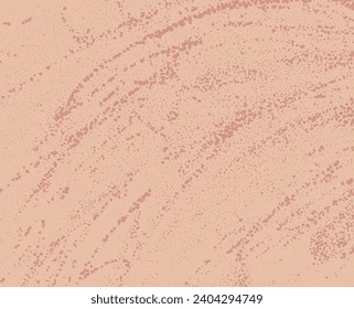 Abstract background with dots. Peach fuzz colour. Vector illustration 