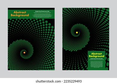 Resumen de los puntos de fondo diseño de vectores geométricos en espiral, portada de fondo de fondo de fondo de papel volantes folletos volantes páginas web anuales plantillas de diseño de tarjetas de visita, composición de perspectiva digital 