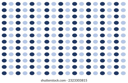 abstract background with dots, two tone blue dot pattern on white background. Straight dot pattern for backdrop and wallpaper template. classic polka dot seamless repeat design for fabric printing
