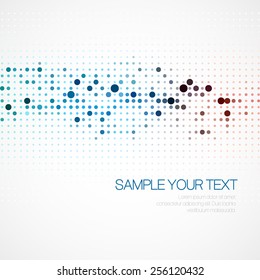 Abstract background with dots. Vector illustration EPS10