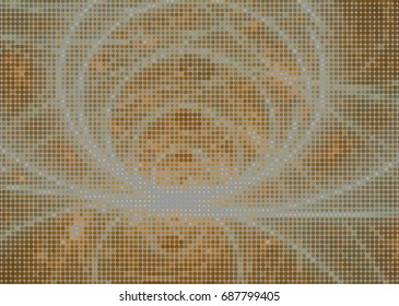 Abstract Background Dotted Gold Background. Vector Modern Futuristic Texture for Labels, Posters, Interior Design, Stickers, Business Cards. Minimal Covers Design Dot, Circles. Abstract Background. 