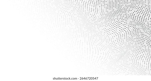 Abstract background dotted halftone gradient texture. Vanishing polka dot background. Repeating dot modern art design illustration