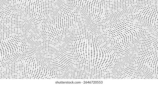 Textura de meio-tom pontilhado de plano de fundo abstrato. Plano de fundo de ponto de polca de fuga. Repetindo a ilustração de design de arte moderna