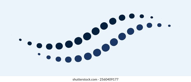 abstract background with dotted waves. Wave shape