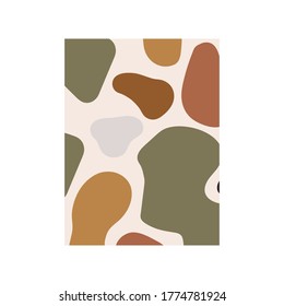 Abstract background drawn by hand. Blots and spots for your painting or panel. The painted texture is made in pleasant colors, African motifs. Perfect for paintings or textiles. Abstract spotted