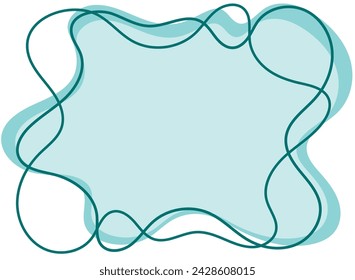 Abstract background drawn by hand with lines all around. Abstract blue spot for background, with empty space for inscriptions, suitable for cards, advertising, discount coupons, eps 10