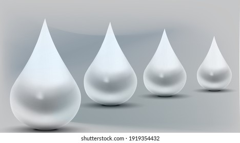 ABSTRACT BACKGROUND WITH DROPS OF GEL IN THE SPACE