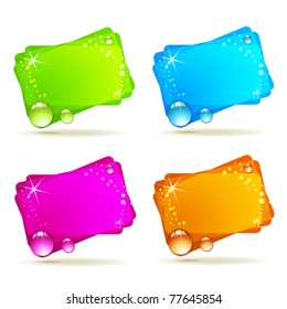 Abstract background with drops isolated on white
