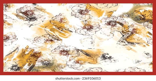Abstract background dupatta and design