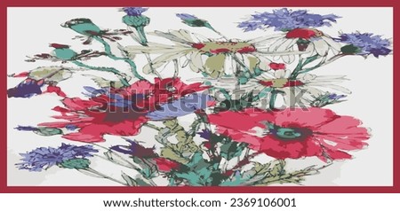 Abstract background dupatta and design