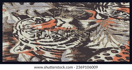 Abstract background dupatta and design