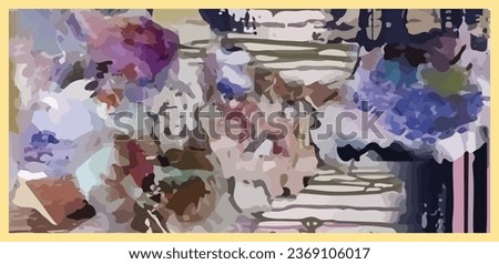 Abstract background dupatta and design