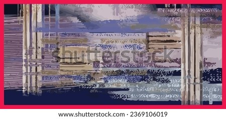 Abstract background dupatta and design