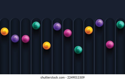 Abstract background with dynamic 3d spheres
