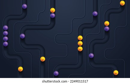 Abstract background with dynamic 3d spheres
