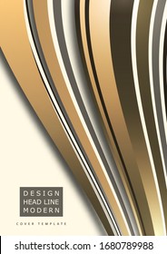 Fondo abstracto, líneas lisas dinámicas coloridas, ondas. Diseño artístico para su proyecto empresarial. Ilustración del vector