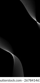 Fondo Abstractas con ondas de curva dinámica Espacio para texto blanco y negro