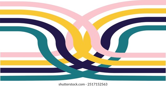 abstract background. dynamic abstract curved pattern. abstract rainbow background. Attractive geometric graphic design.