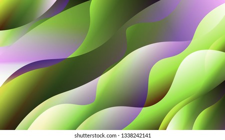 Abstract Background With Dynamic Effect. For Cover Page, Landing Page, Banner. Vector Illustration with Color Gradient.